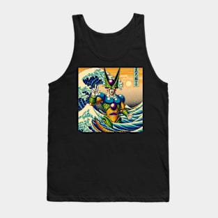 Surfing on the great wave Tank Top